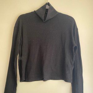 Cropped Turtleneck Top
